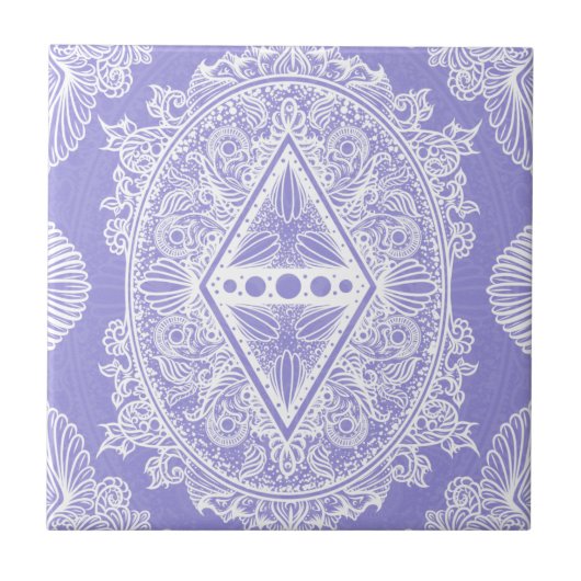Celestial Diamond Mandala Fliese (Vorderseite)