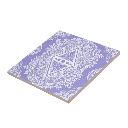 Celestial Diamond Mandala Fliese (Seite)