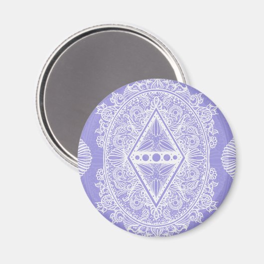 Celestial Diamond Mandala Magnet (Vorderseite/Rückseite)