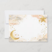 Celestial Diaper Raffle Card | Gold Stars Dankeskarte (Rückseite)