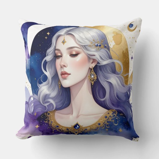 Celestial Divine Feminine Spiritual Coffee Cup Kissen (Vorderseite)