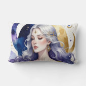 Celestial Divine Feminine Spiritual Coffee Cup Lendenkissen (Rückseite)