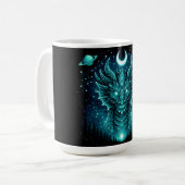 Celestial Dragon – Cosmic Myth Wildlife Galaxy Kaffeetasse (Vorderseite Links)