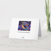 celestial dragon greeting card  dankeskarte (Rückseite)