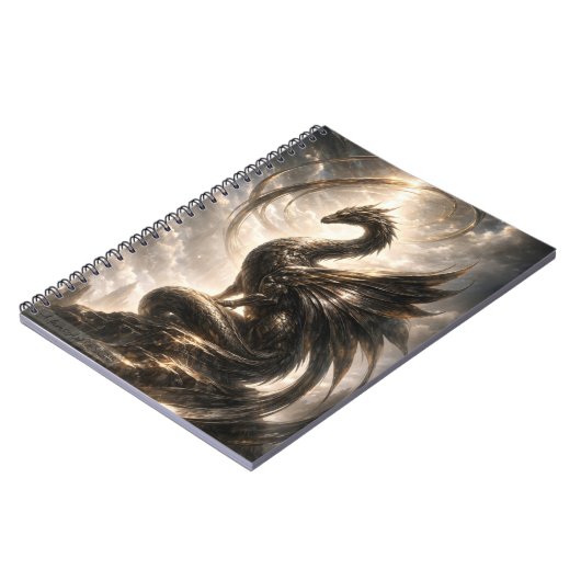 Celestial Dragon Guardian Fantasy Notizblock (Linke Seite)