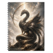 Celestial Dragon Guardian Fantasy Notizblock (Vorderseite)