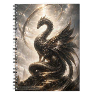 Celestial Dragon Guardian Fantasy Notizblock