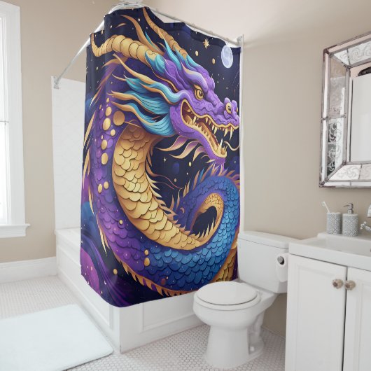 celestial dragon shower curtain duschvorhang (Beispiel)