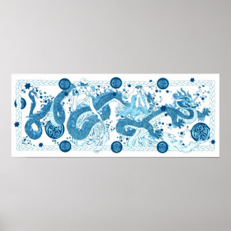 Celestial Dragon Tale Poster