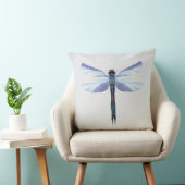 Celestial Dragonfly – Surreal Blue Insect Art Pill Kissen (Stuhl )