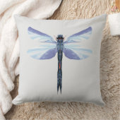 Celestial Dragonfly – Surreal Blue Insect Art Pill Kissen (Decke)