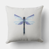 Celestial Dragonfly – Surreal Blue Insect Art Pill Kissen (Rückseite)
