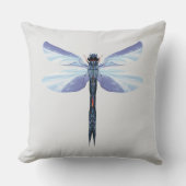 Celestial Dragonfly – Surreal Blue Insect Art Pill Kissen (Vorderseite)