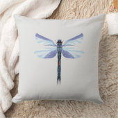 Celestial Dragonfly – Surreal Blue Insect Art Pill Kissen (Decke)