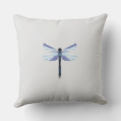 Celestial Dragonfly – Surreal Blue Insect Art Pill Kissen (Rückseite)