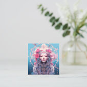 Celestial Dream Weaver Quadratische Visitenkarte (Stehend Vorderseite)