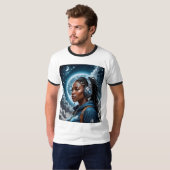 Celestial Dreamer Space Vibes Graphic T-Shirt (Vorne ganz)