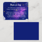 Celestial Dreams Baby Dusche Einschließungskarte Begleitkarte (Vorne/Hinten)