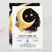 Celestial Dreams Birthday Einladung (Vorne/Hinten)