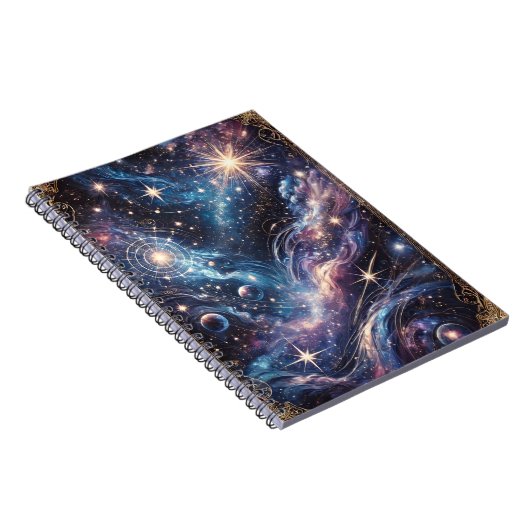 Celestial Dreams Cosmic Galaxy Notizblock (Rechte Seite)