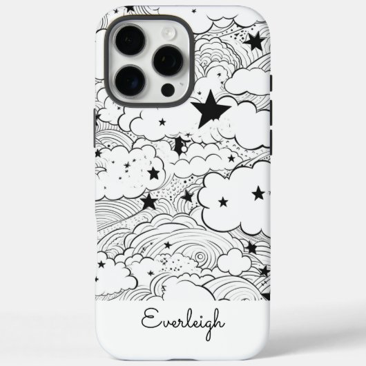Celestial Dreams Doodles Personalisiert Case-Mate iPhone Hülle (Rückseite)
