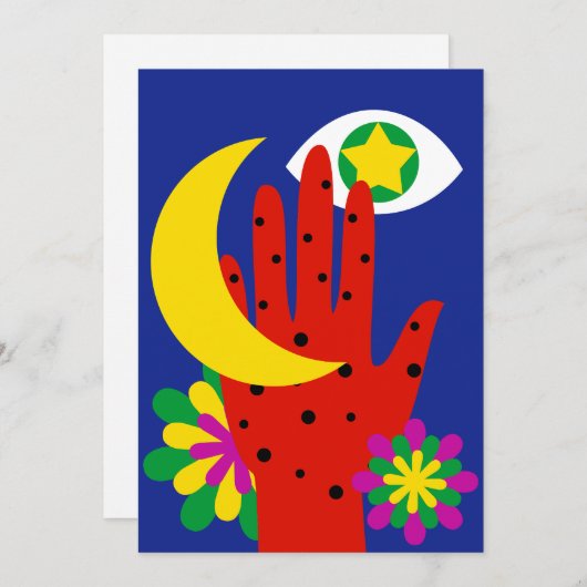 Celestial Dreams Feiertagskarte (Vorne/Hinten)