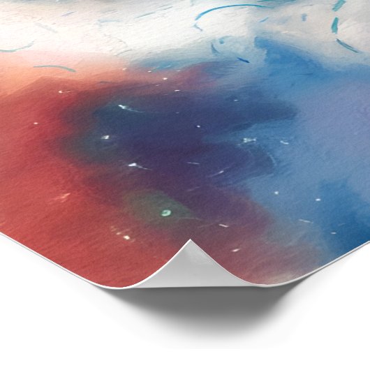 Celestial Dreams - Junge mit Herzblasen Poster (Ecke)