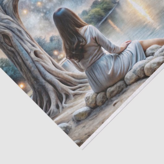 Celestial Dreams Starlit Reverie Decoupage Seidenpapier (Ausschnitt)