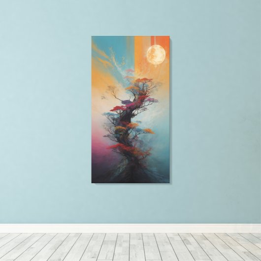 Celestial Dreamscape Canvas Prints: Eine Fusion vo Leinwanddruck (Insitu (Holzboden))