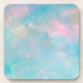 Celestial Dreamscape Pastel Plastic Untersetzer (Vorderseite)
