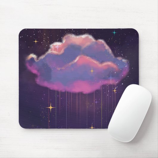 Celestial Dreamy Cloud Art Mouse Pad Mousepad (Mit Mouse)