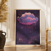 Celestial Dreamy Cloud Art Poster