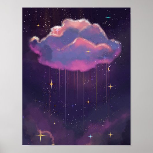 Celestial Dreamy Cloud Art Poster (Vorne)