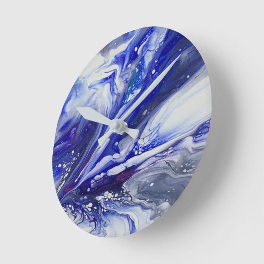 Celestial Drift Runde Wanduhr (Winkel)