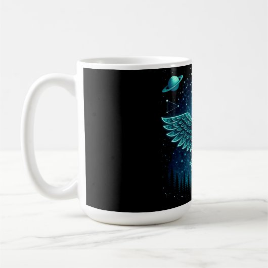 Celestial Eagle – Stellar Freedom Wildlife Galaxy Kaffeetasse (Links)