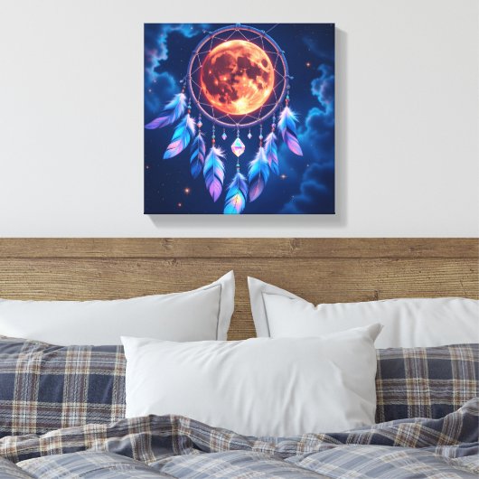 Celestial Eclipse Dreamcatcher Leinwanddruck (Insitu (Schlafzimmer))