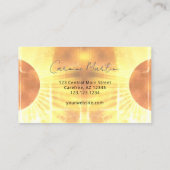 Celestial Eclipse Gefärbte Krawatte Visitenkarte (Rückseite)