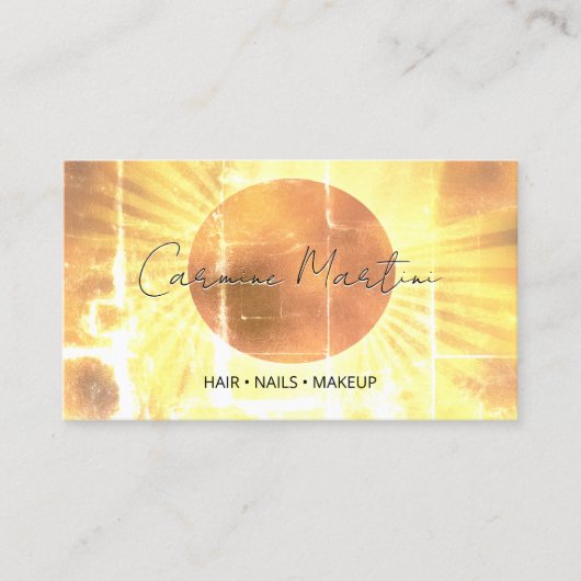 Celestial Eclipse Gefärbte Krawatte Visitenkarte (Vorderseite)