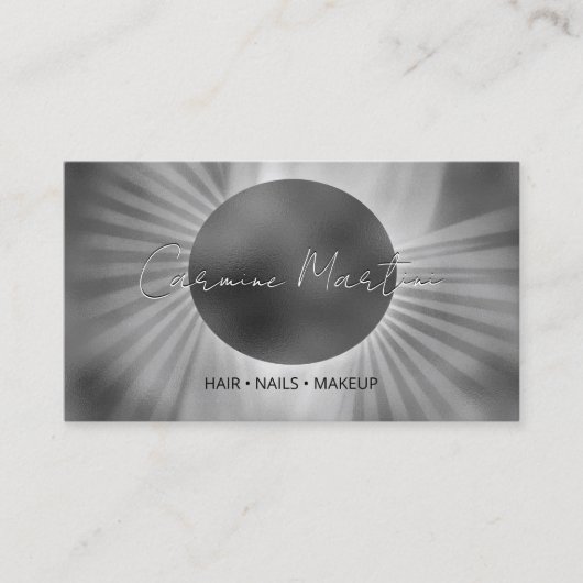 Celestial Eclipse Modern Visitenkarte (Vorderseite)