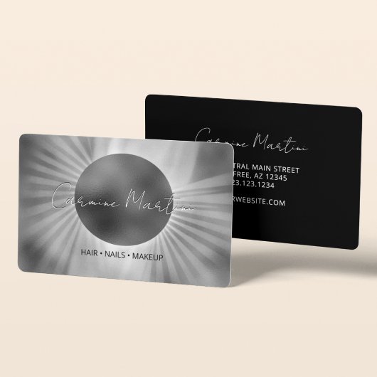 Celestial Eclipse Modern Visitenkarte