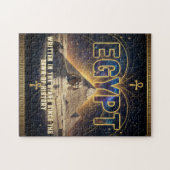 Celestial Egypt Sphinx Pyramids Galaxy Poster Puzzle (Horizontal)