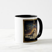 Celestial Egypt Sphinx Pyramids Galaxy Poster Tasse (VorderseiteRechts)
