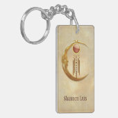 Celestial Elegance 3D New Age Schlüsselanhänger (Vorderseite links)