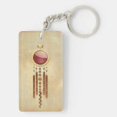 Celestial Elegance 3D New Age Schlüsselanhänger (Rückseite)