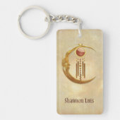 Celestial Elegance 3D New Age Schlüsselanhänger (Vorderseite)