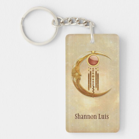 Celestial Elegance 3D New Age Schlüsselanhänger (Vorderseite)