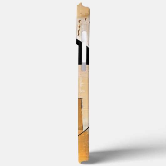 Celestial Elegance: Abstrakte Erkundung in Beige Case-Mate iPhone Hülle (Rückseite / Links)