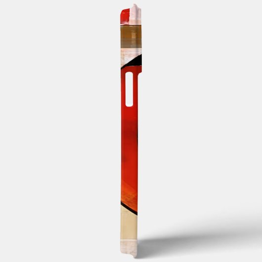 Celestial Elegance: Abstrakte Erkundung in Beige Case-Mate iPhone Hülle (Rückseite / Rechts)