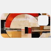 Celestial Elegance: Abstrakte Erkundung in Beige Case-Mate iPhone Hülle (Rückseite (Horizontal))