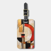 Celestial Elegance: Abstrakte Erkundung in Beige Gepäckanhänger (Vorderseite vertikal)